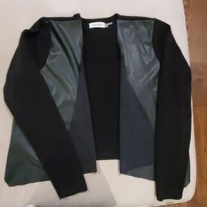 Calvin Klein sweater with vegan leather detail
